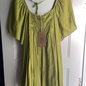 Listicle Lime Green Mini Dress